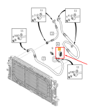 Suporte Mangueira Ar Condicionado Volvo C40 2021 2022 A 2025 - Imagem 8