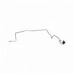 Tubo Linha Fluido De Freio Volvo C40 2021 2022 2023 24 2025 - Imagem 2