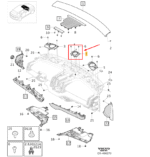 Acabamento Alto Falante Central Painel Volvo Ex30 2023 2024 - Imagem 2