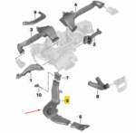 Duto Ar Interno Inferior Difusor Esquerdo Bmw M2 G87 2023 24 2025 - Imagem 2