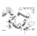 Duto Admissão Caixa Filtro Ar Esquerdo Bmw M2 G87 2023 2025 - Imagem 2