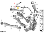 Braço Superior Suspensão Traseira Esquerda Bmw I3 2014 2021 - Imagem 2