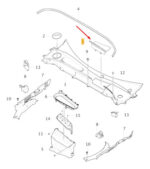 Tampa Vedação Churrasqueira Volvo Xc60 D5 2018 19 20 A 2023 - Imagem 7