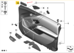Moldura Interna Retrovisor Direito Bmw I3 2014 A 2021 - Imagem 8