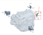 Suporte Isolamento Acústico Motor Mercedes Glc300 2018 2024 - Imagem 7