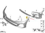 Guia Suporte Esq Pacahoque Diant Bmw Serie 3 G20 2018 2025 - Imagem 2