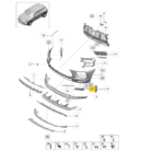 Grade Inferior Esq Parachoque Diant Porsche Macan 2018 2025 - Imagem 4