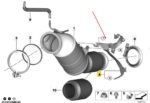 Suporte Fixação Catalisador Bmw 320i 330e G20 2019 20 A 2026 - Imagem 6