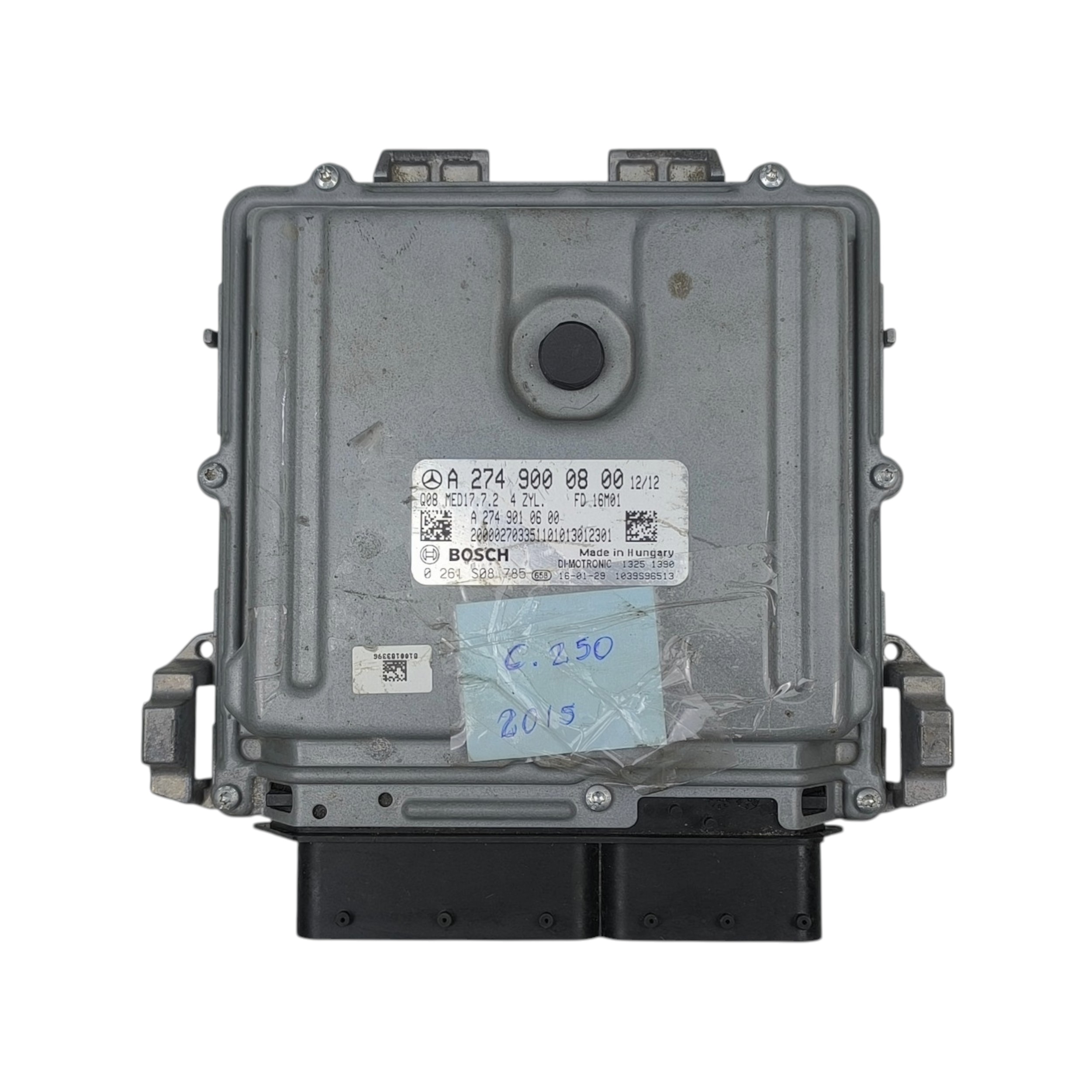 128442e376d985ca857907c1ddbcf4ce.jpg Módulo Injeção Ecu Motor Mercedes C180 1.6 Flex 2015 2019 - Imagem 1